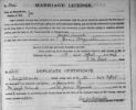 Marriage License